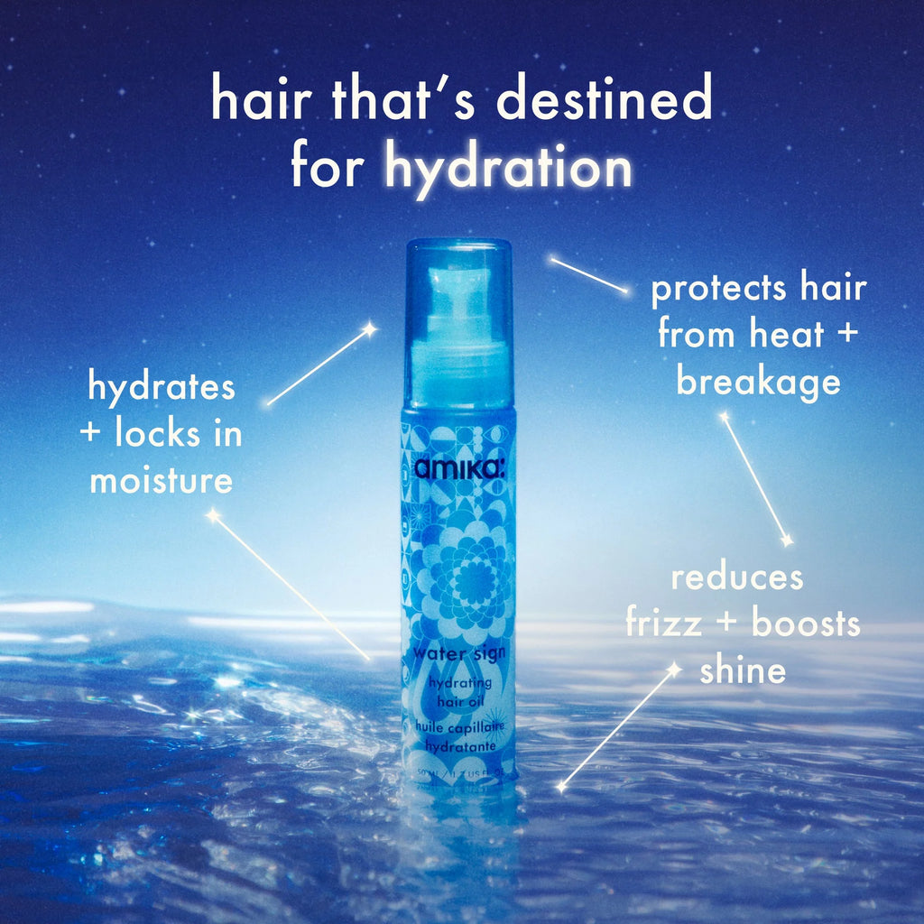 water sign hydrating hair oil for dry hair