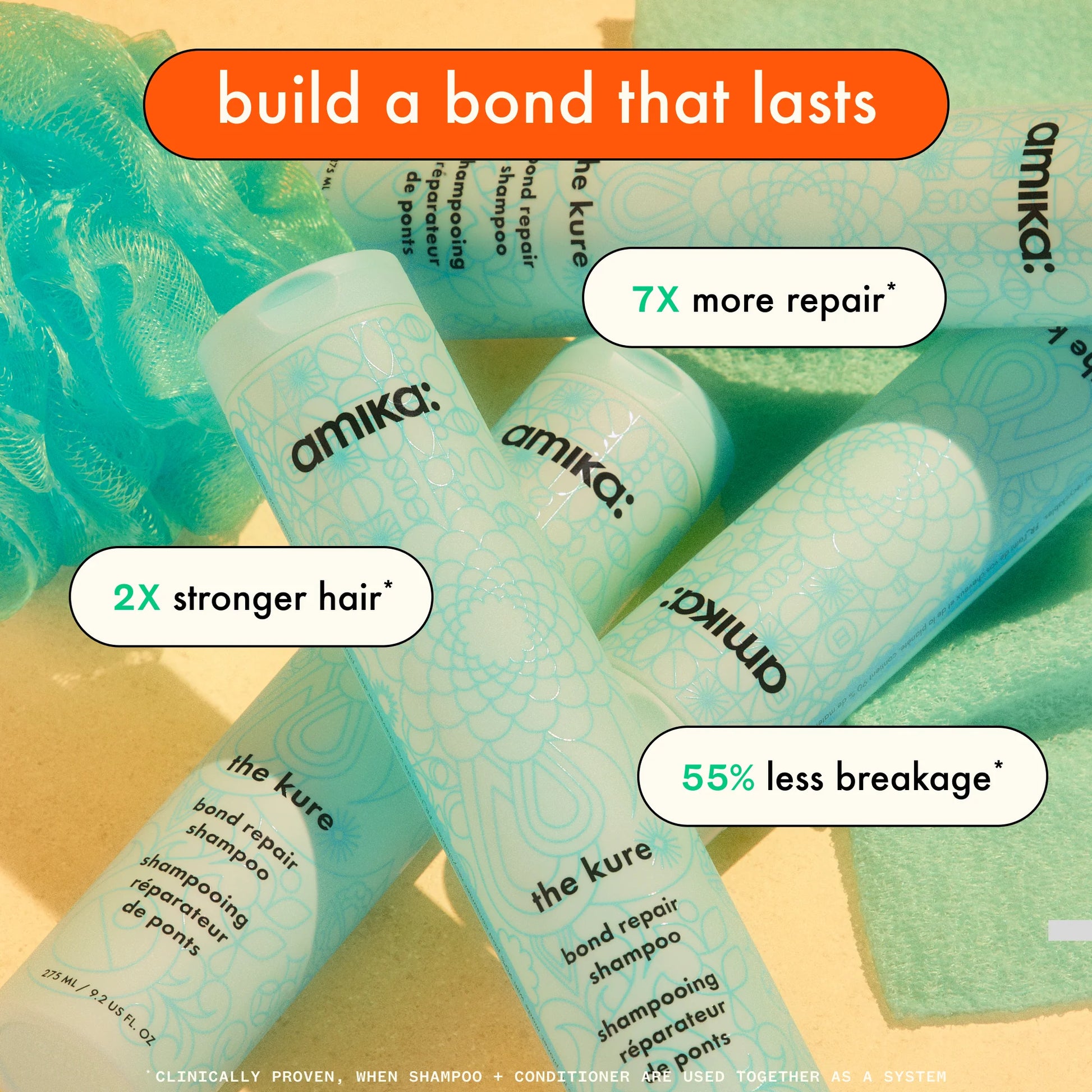 the kure bond repair shampoo for damaged hair